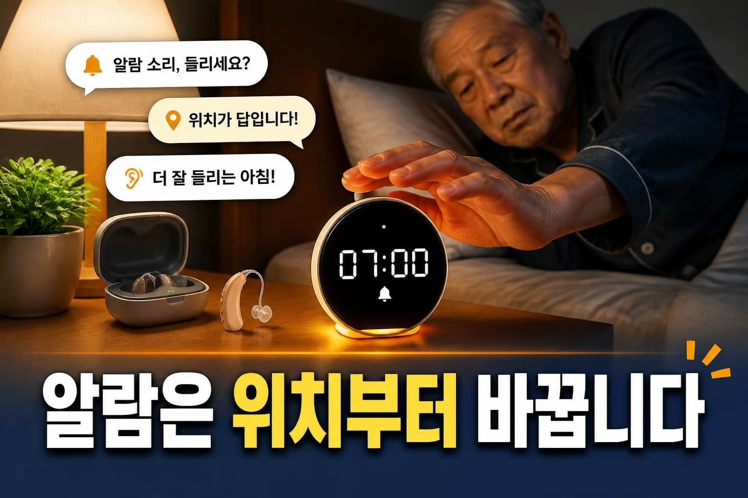 보청기 알람 소리가 안 들릴 때, 기기 교체 전 바꿔볼 생활 환경
