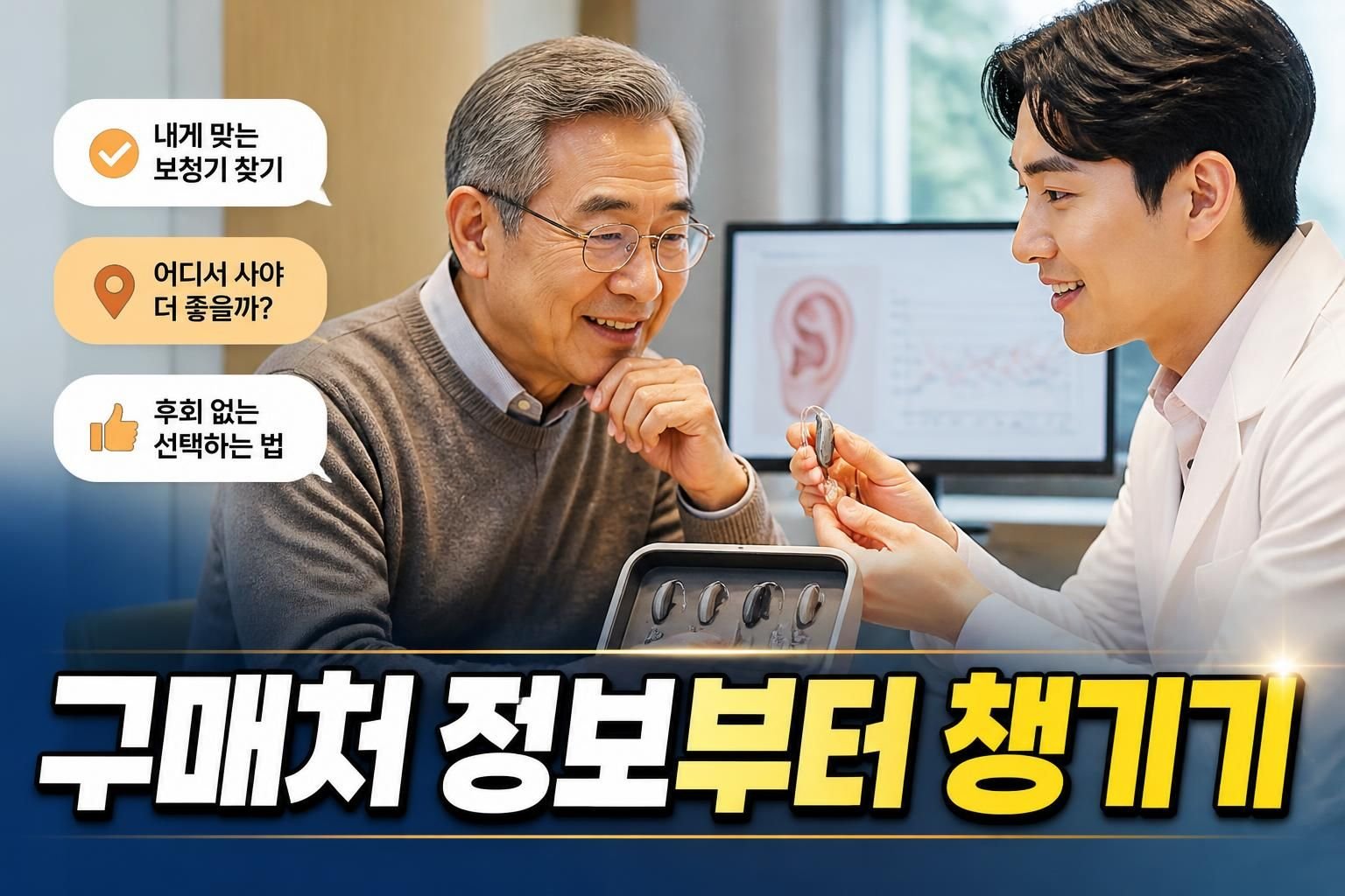 광주 보청기 다른 지역에서 구매했다면, 사후 점검 상담 전에 확인할 사항