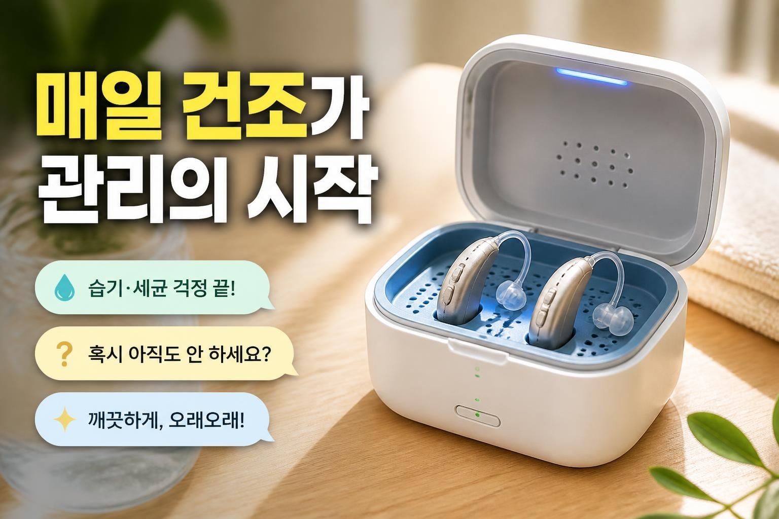 광주 보청기 구매 후 관리, 고장 줄이기 위해 챙길 습관