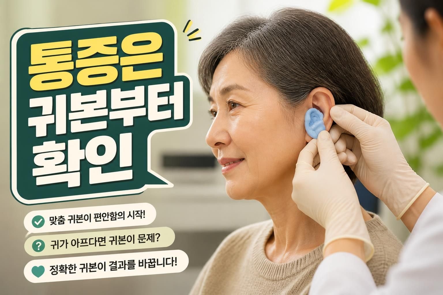 보청기 귀본 제작, 귓속형 선택 전 통증을 줄이려면 확인할 3가지