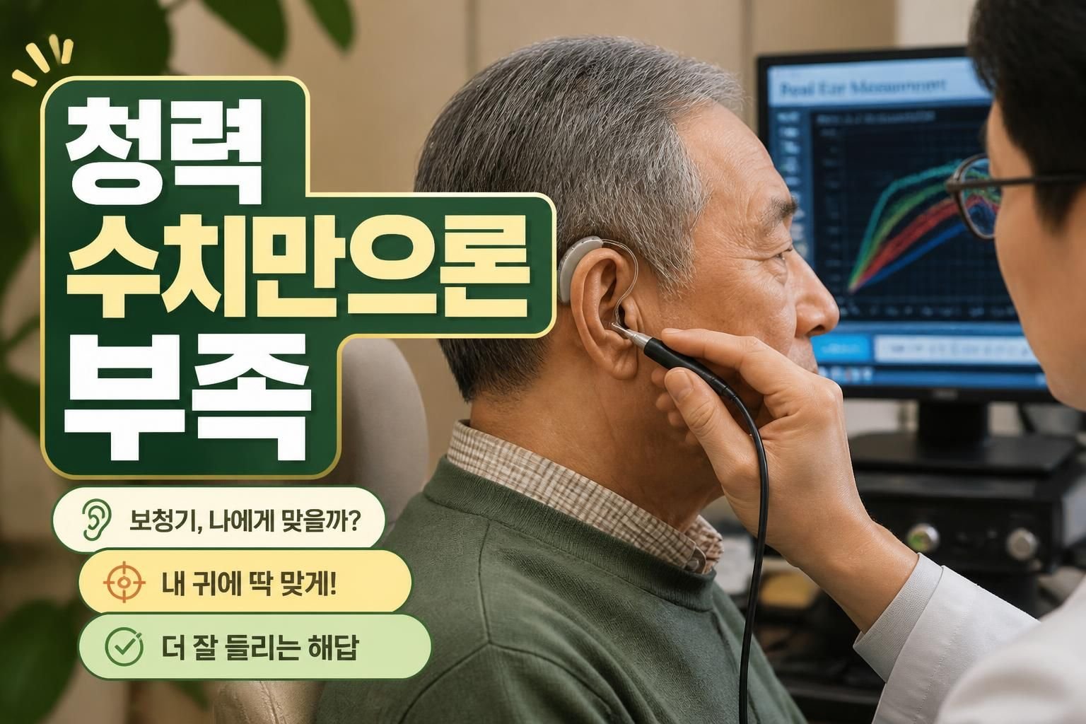 보청기 실이측정검사, 청력검사 수치만으로 부족한 이유