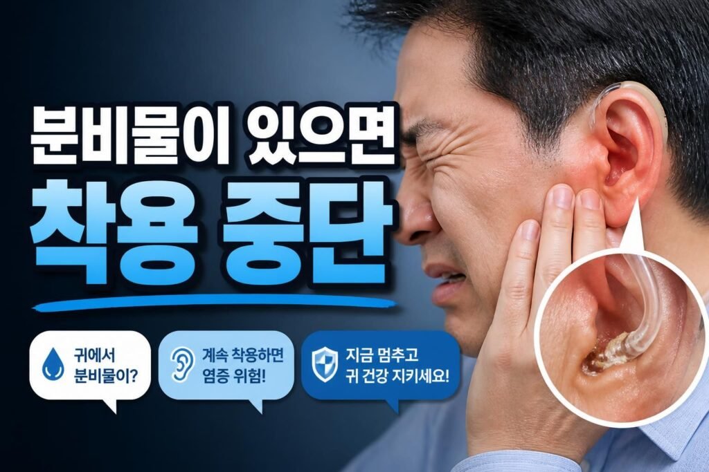 광주 보청기 중이염 치료 중이라면, 착용을 잠시 멈춰야 하는 신호