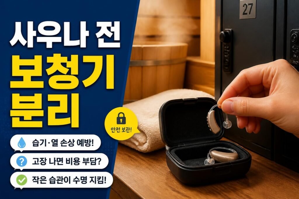 광주 보청기 사우나와 목욕탕, 잠깐이라도 빼야 하는 이유