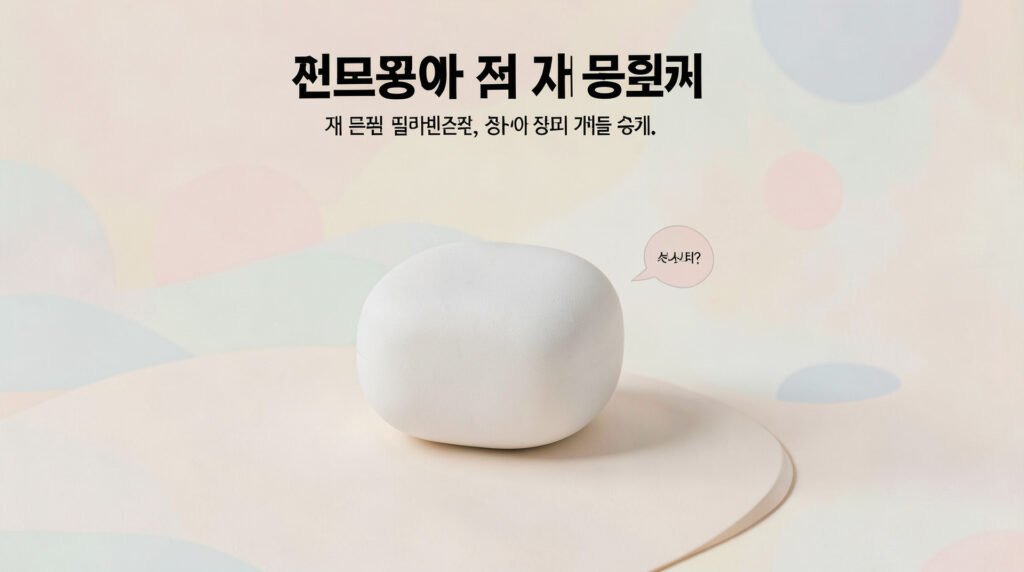 보청기와 보관 케이스를 점검하는 모습